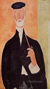 パイプを持つ男 素敵な公証人 1918年 アメデオ・モディリアーニ Oil Paintings